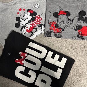 Disney Women's Short Sleeve Tees - Black, Gray, Red